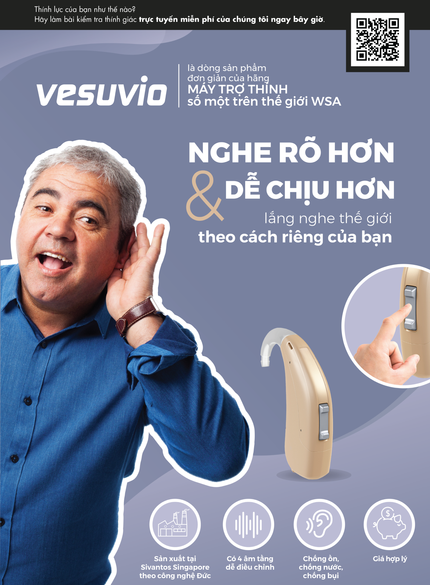 Nghe rõ hơn và dễ chịu hơn